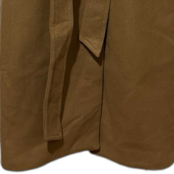 Zara Camel Wool Wrap Collar Coat - Picture 9 of 16